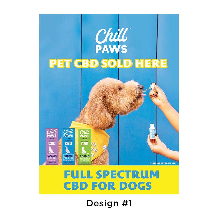 Indoor Store Posters Chill Paws WHOLESALE